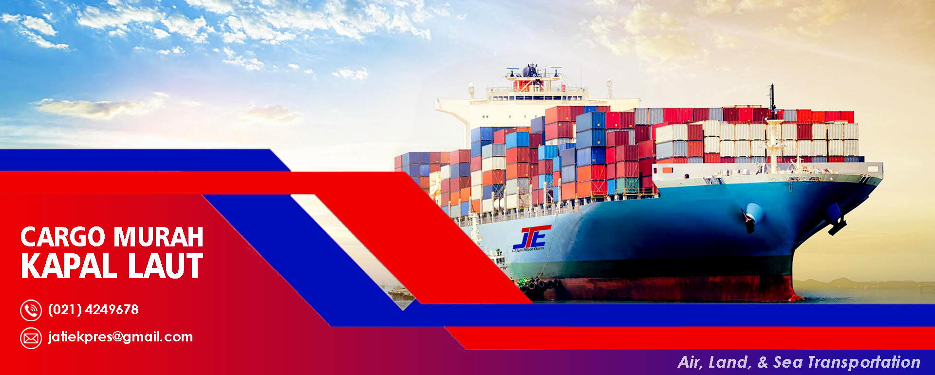 JTE Cargo Pengiriman Cepat Via Laut