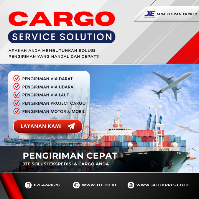 Jte cargo memudahkan proses pengiriman barang Anda. Dapatkan informasi lebih lanjut tentang layanan kami sekarang.